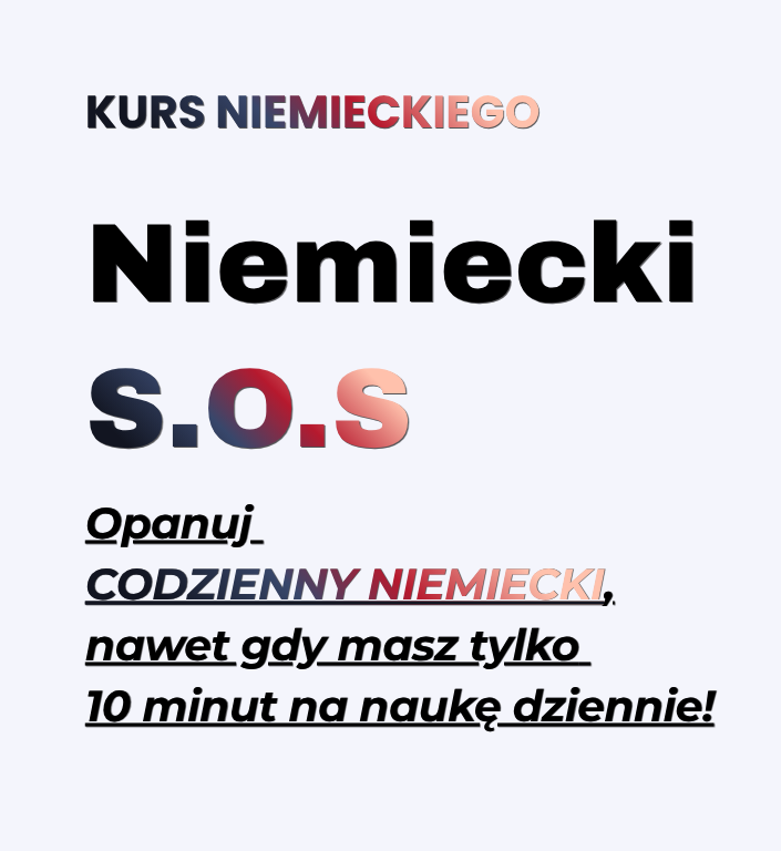 Kurs niemieckiego Niemiecki S.O.S.